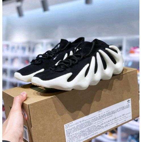 Adidas yezzy 450 running shoes Black and white - shoeseller.in