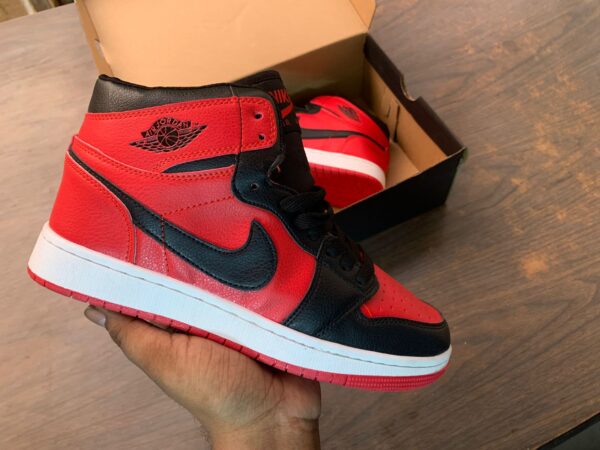 Shop 7a Air jordan 1 copy shoes online Red & black