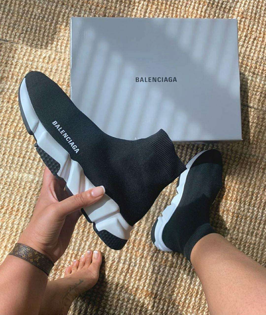 Buy Balenciaga Speed Trainer Triple Black Imported Sneakers at Amazonin