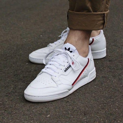 Adidas Continental 80 Sneakers White and Black | shoeseller.in