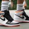 First copy High Electro Orange Jordans 1  Sneakers