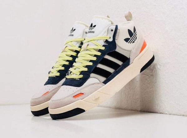 First copy Adidas Originals Post UP Cloud White Navy Blue Orange - Image 3