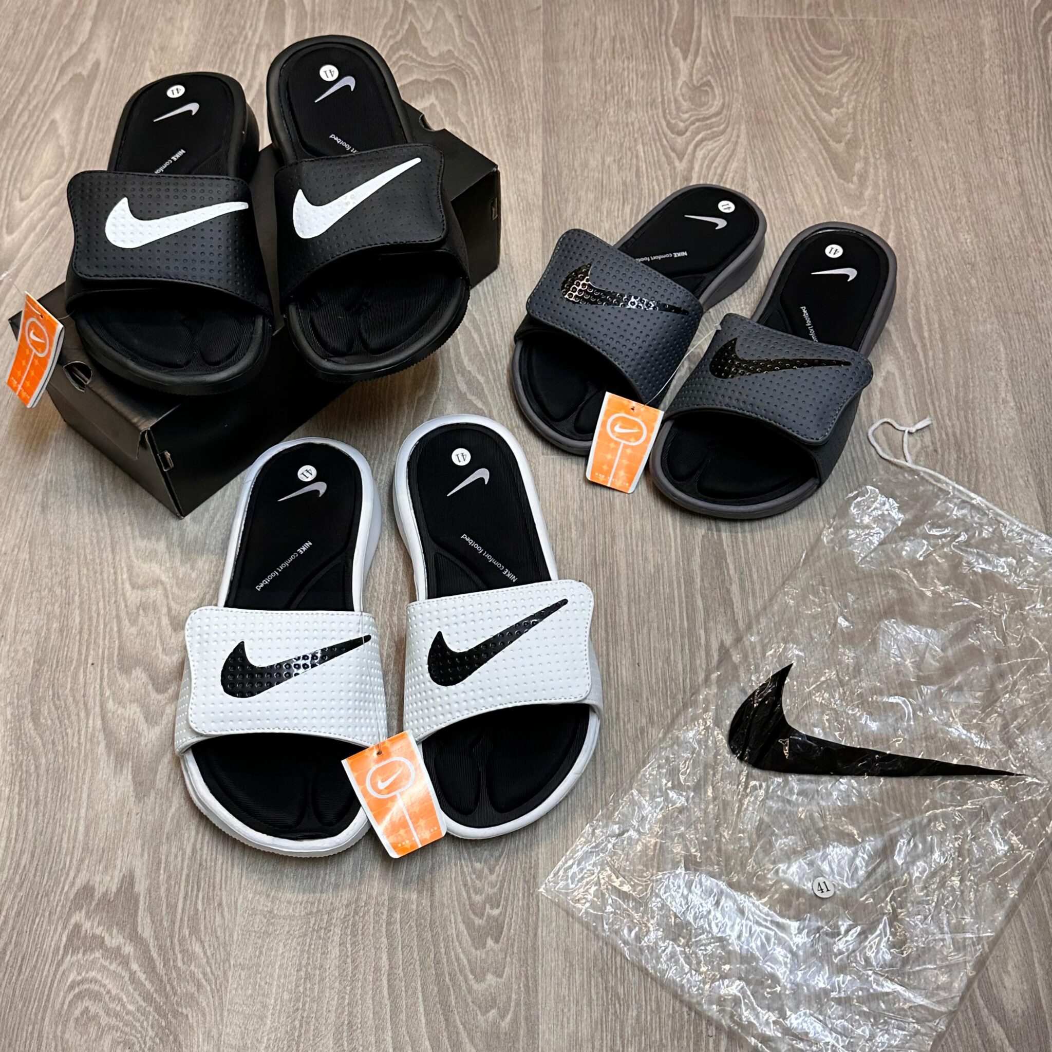 womens nike memory foam slides