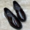 Lusso moda Men party ware formal shoe high quality brown pic