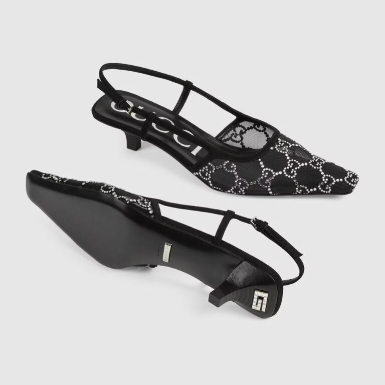 first copy gucci black sandals for women (3)