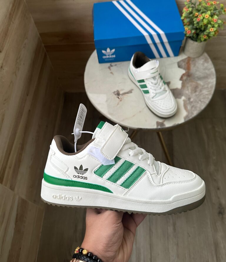 FIRST COPY ADIDAS FORUM 84 WHITE GREEN SNEAKER FOR MEN (5)