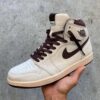 First Copy Air Jordan 1 x A Ma Maniére 'Sail and Burgundy