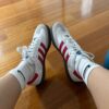 FIRST COPY ADIDAS SAMBA RED SHOE - Image 2
