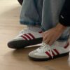 FIRST COPY ADIDAS SAMBA RED SHOE - Image 4