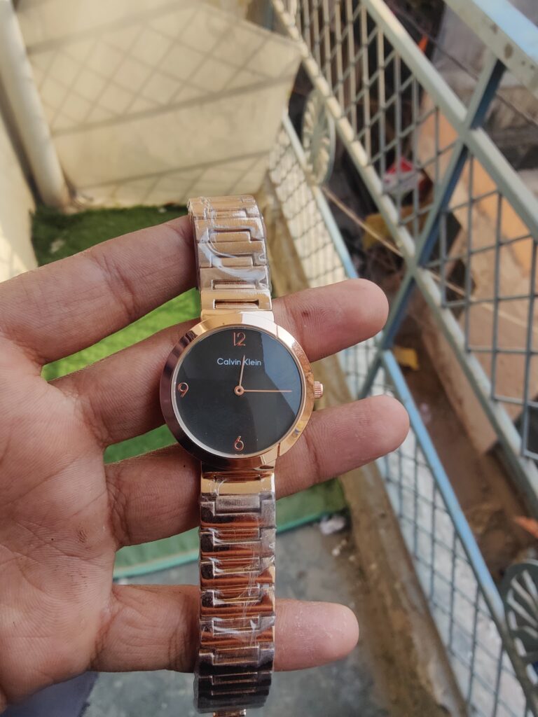 FIRST COPY CALVIN KLEIN WOMEN STAINLESS STEEL BRACELET STYLE SWISS ANALOGUE WATCH (2)