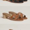 FIRST COPY HERMES BLOCK HEELS - Image 4
