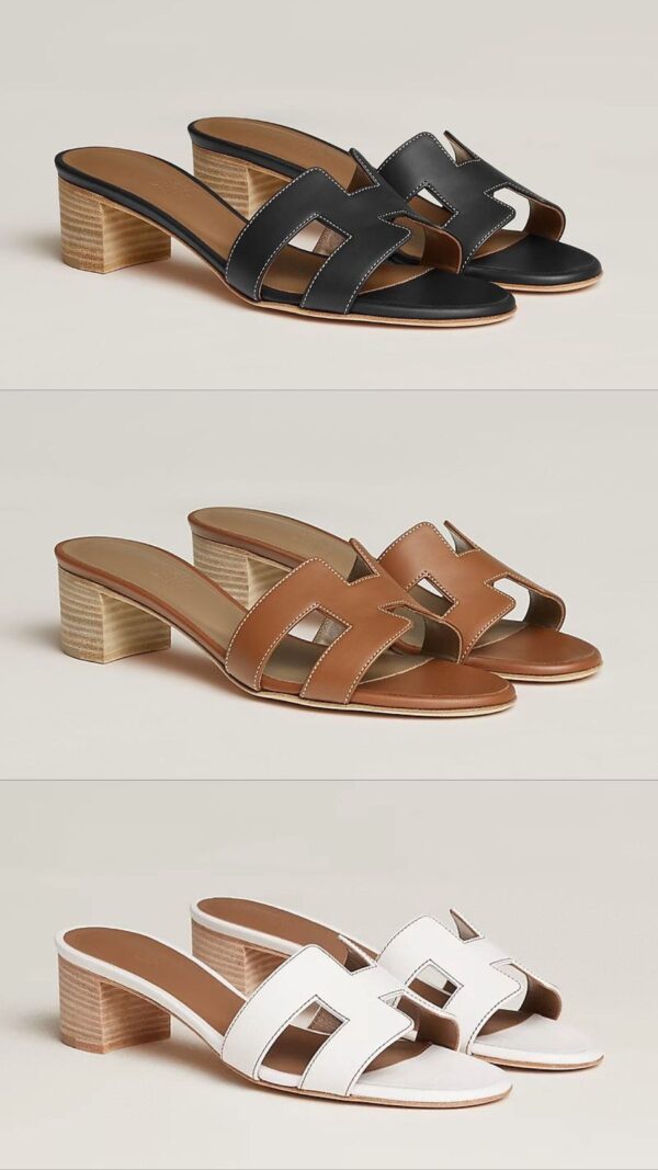 FIRST COPY HERMES BLOCK HEELS - Image 4