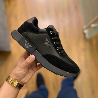 FIRST COPY Emporio Armani Black Sneaker