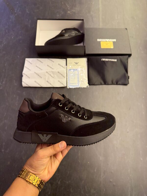 FIRST COPY Emporio Armani Black Sneaker - Image 3