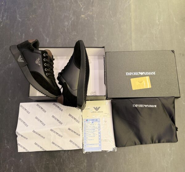 FIRST COPY Emporio Armani Black Sneaker - Image 4