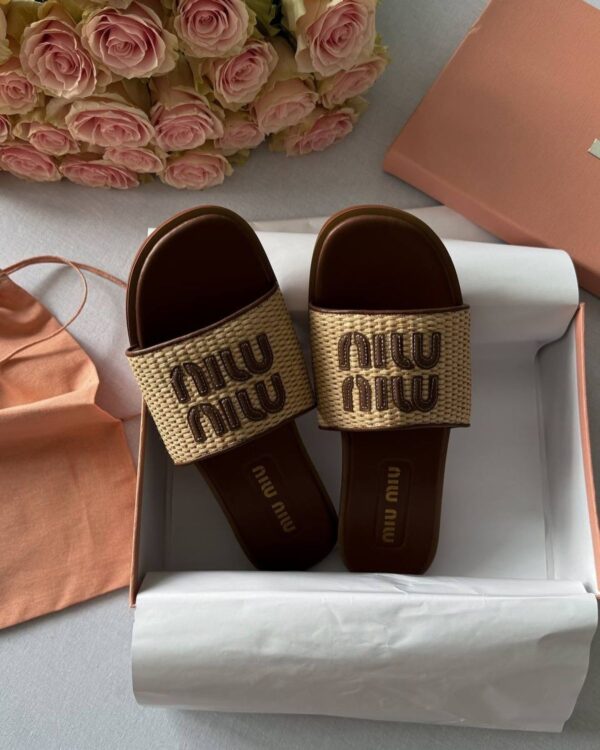 FIRST COPY Miu Miu Jute Flats - Image 3