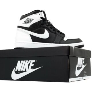 FIRST COPY Nikee Air jordan 1 High Og Black White semi Ua