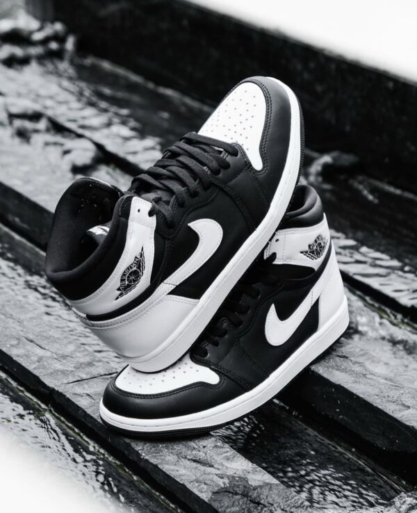 FIRST COPY Nikee Air jordan 1 High Og Black White semi Ua - Image 3