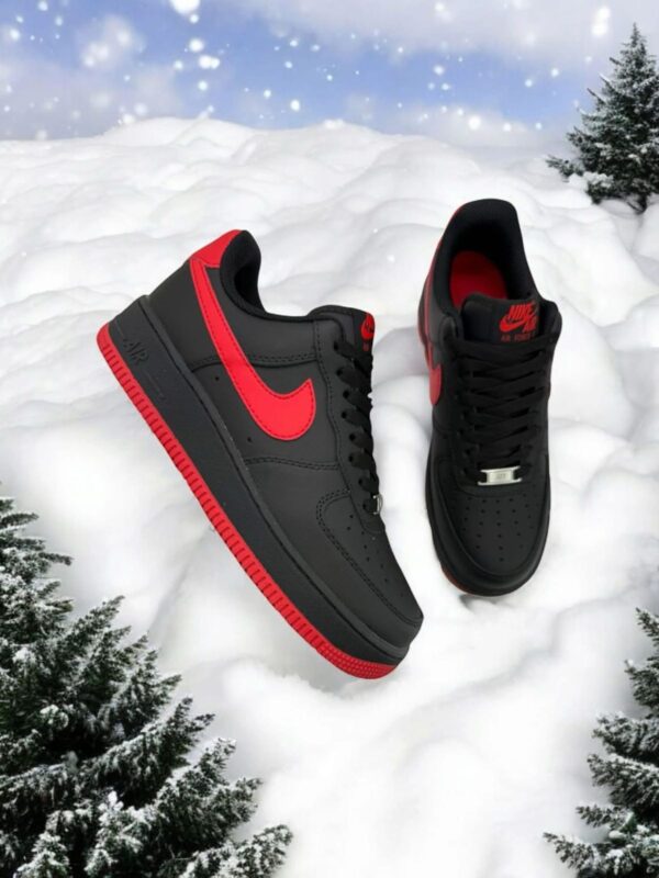 FIRST COPY Nike Airforce 1 Black/Red - Image 3