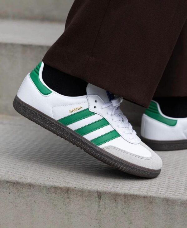 FIRST COPY Adidas Samba "White/Green" - Image 2