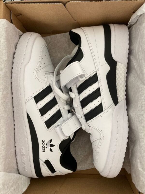 FIRST COPY ADIDAS FORUM LOW BLACK WHITE - Image 2