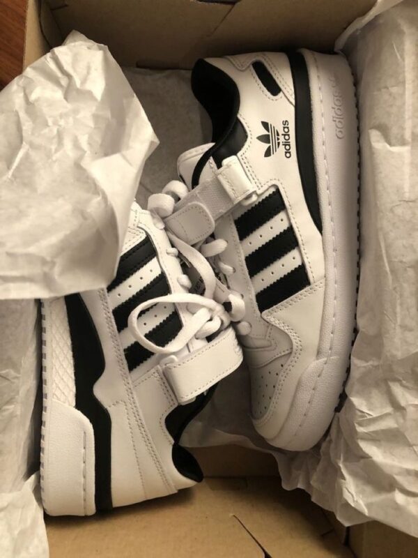 FIRST COPY ADIDAS FORUM LOW BLACK WHITE - Image 4