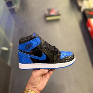 FIRST COPY AIR JORDANS RETRO 1 PATENT ROYAL BLUE