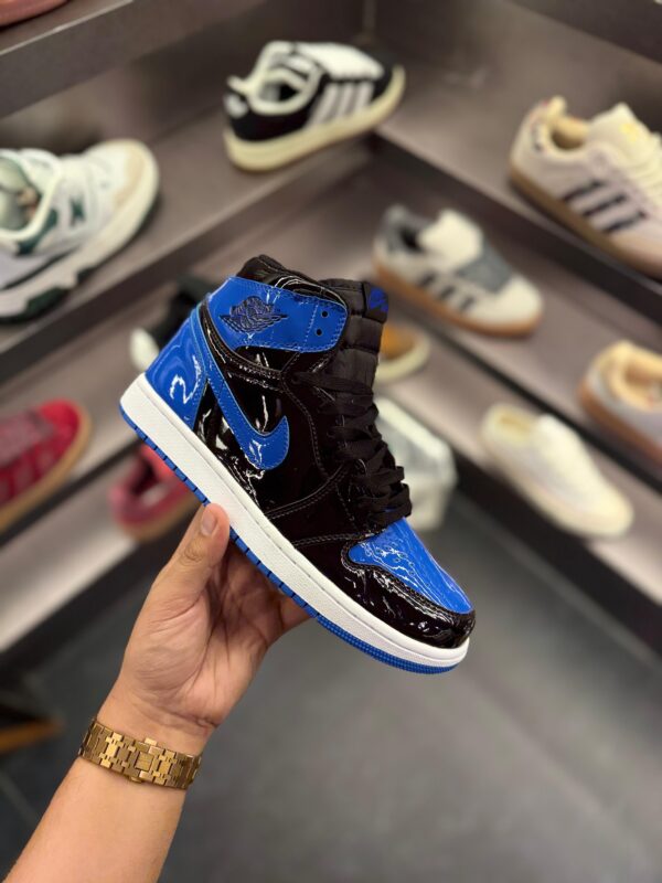 FIRST COPY AIR JORDANS RETRO 1 PATENT ROYAL BLUE - Image 5