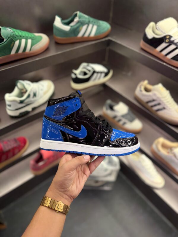 FIRST COPY AIR JORDANS RETRO 1 PATENT ROYAL BLUE - Image 4