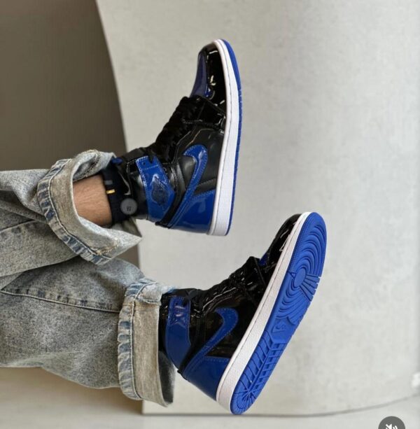 FIRST COPY AIR JORDANS RETRO 1 PATENT ROYAL BLUE - Image 8