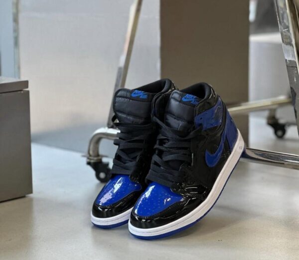 FIRST COPY AIR JORDANS RETRO 1 PATENT ROYAL BLUE - Image 9