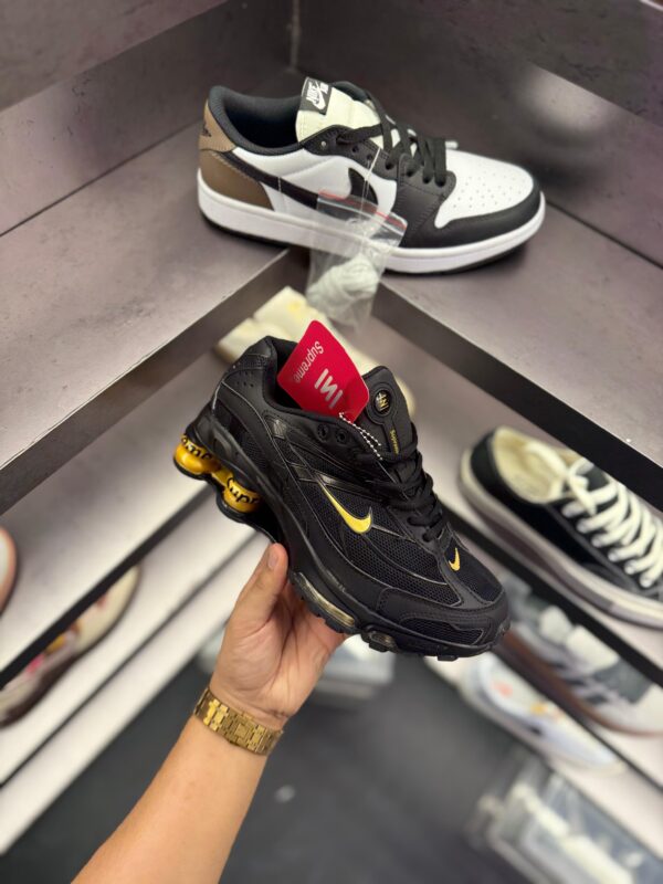 FIRST COPY NIKE SHOX 2025 – TRIPLE BLACK GOLD SUPREME - Image 6