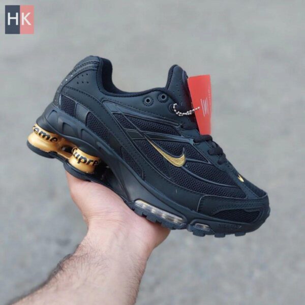 FIRST COPY NIKE SHOX 2025 – TRIPLE BLACK GOLD SUPREME - Image 3