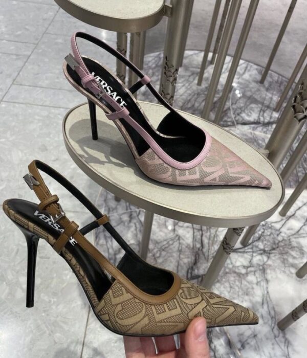 First Copy VERSACE Fabric Heels – Luxurious Elegance for Every Step - Image 3