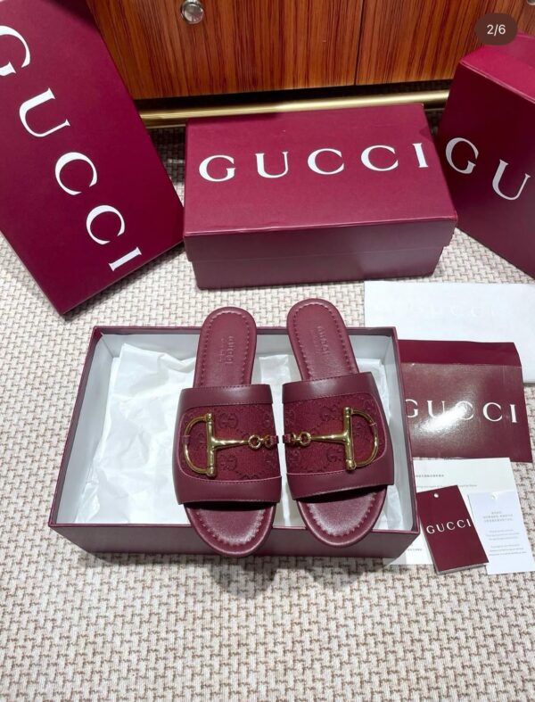 FIRST COPY GUCCI HORSE SHOE SLIDES