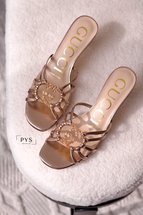 FIRST COPY GUCCI CRYSTAL HEELS – LUXURY THAT SPARKLES - Image 3