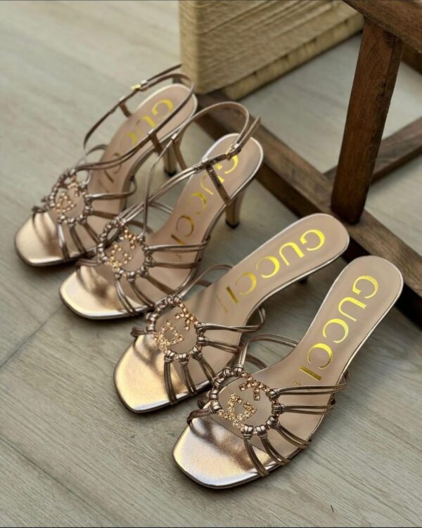 FIRST COPY GUCCI CRYSTAL HEELS – LUXURY THAT SPARKLES