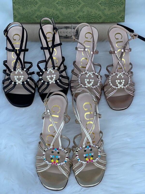 FIRST COPY GUCCI CRYSTAL HEELS – LUXURY THAT SPARKLES - Image 6