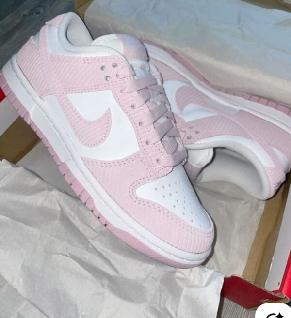 FIRST COPY NIKE SB DUNK LOW PINK CORDUROY - Image 5