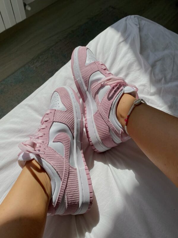 FIRST COPY NIKE SB DUNK LOW PINK CORDUROY - Image 6