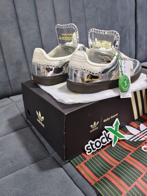 FIRST COPY Adidas Samba x Wales Bonner Silver - Image 3