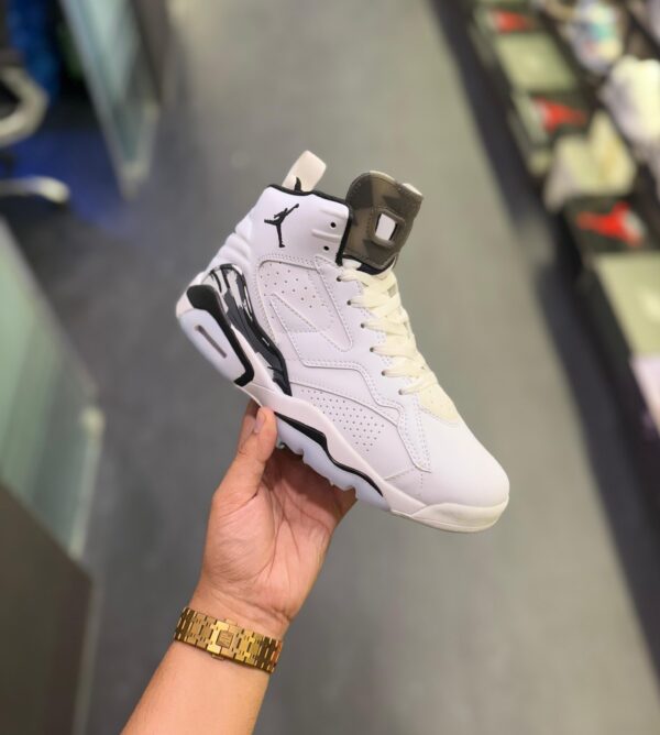 FIRST COPY Air Jordans Retro 6 Jumpman MVP White Basic - Image 3