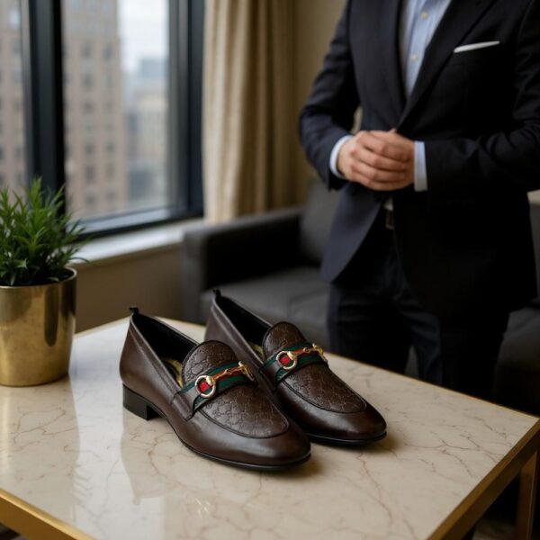 FIRST COPY Gucci Moccasins – Classic Italian Luxury - Image 4