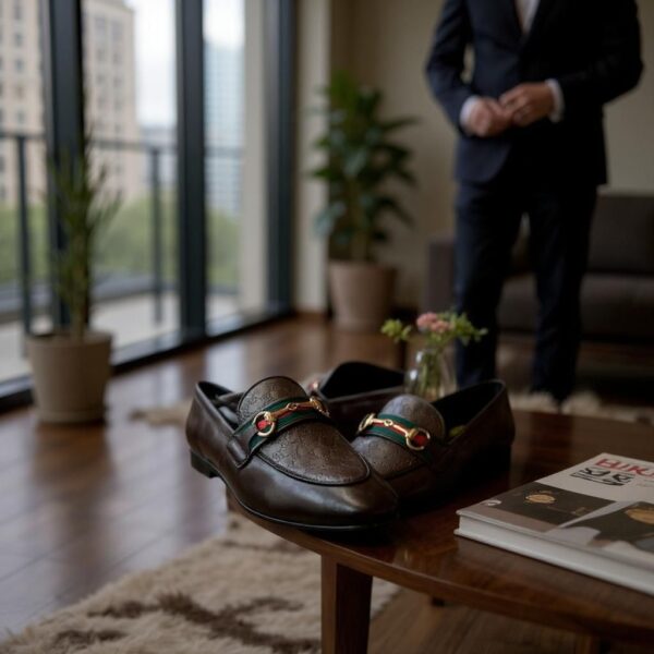 FIRST COPY Gucci Moccasins – Classic Italian Luxury - Image 5