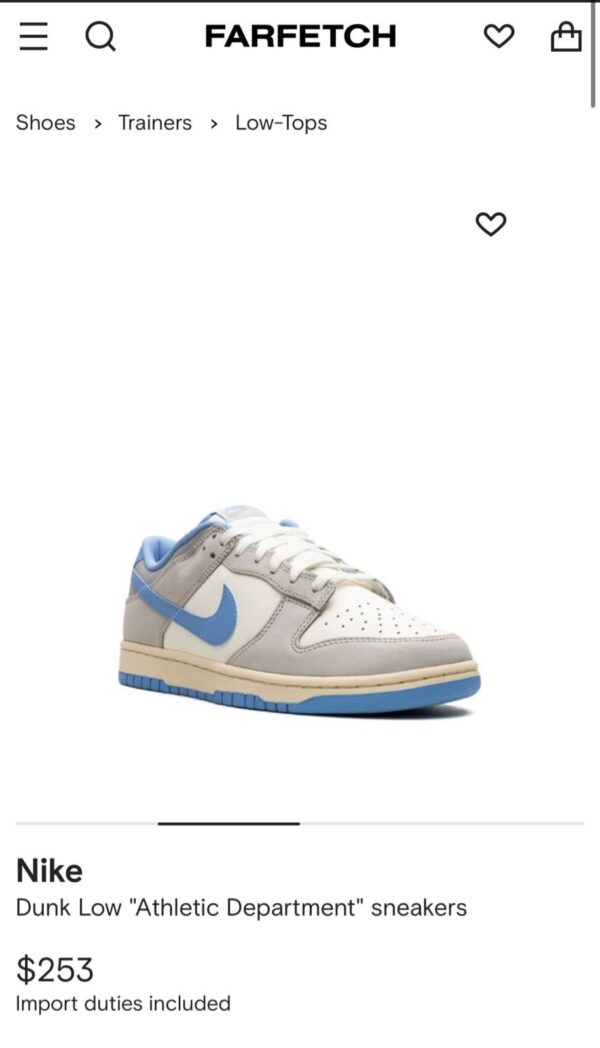 FIRST COPY Nike SB Dunk Low Pro Athletic Department - Image 7