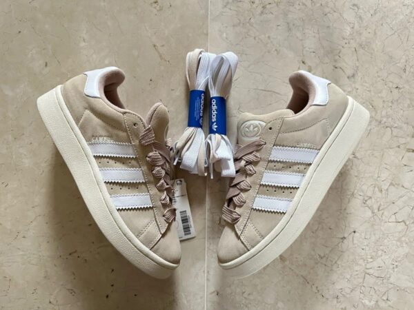 First Copy Adidas Campus “Beige Suede” | Premium Lifestyle Sneakers - Image 2
