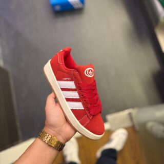 First Copy Adidas Originals Campus 00s 2024 – Bloody Red & White Sneakers