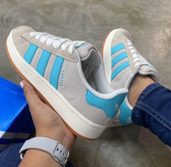 First Copy Adidas Originals Campus White Preloved Blue - Image 2