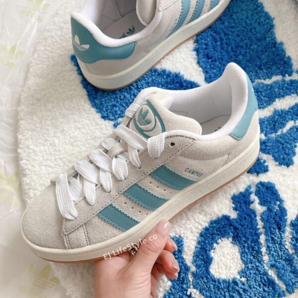 First Copy Adidas Originals Campus White Preloved Blue - Image 4