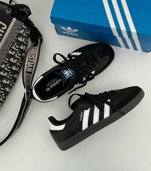 First Copy Adidas Originals Samba “Black” | Premium Unisex Lifestyle Sneakers - Image 2
